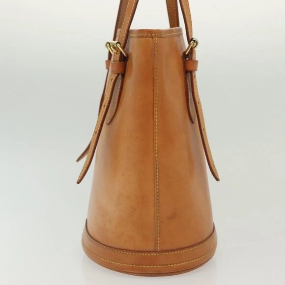 LOUIS VUITTON Nomad Leather Bucket PM Shoulder Bag Beige M85001 LV Auth yk19293 - Picture 6 of 16